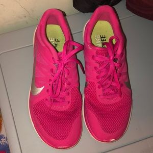Pink Nike Free Runs